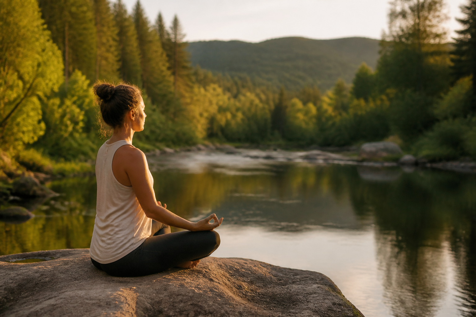 Meditation by the river