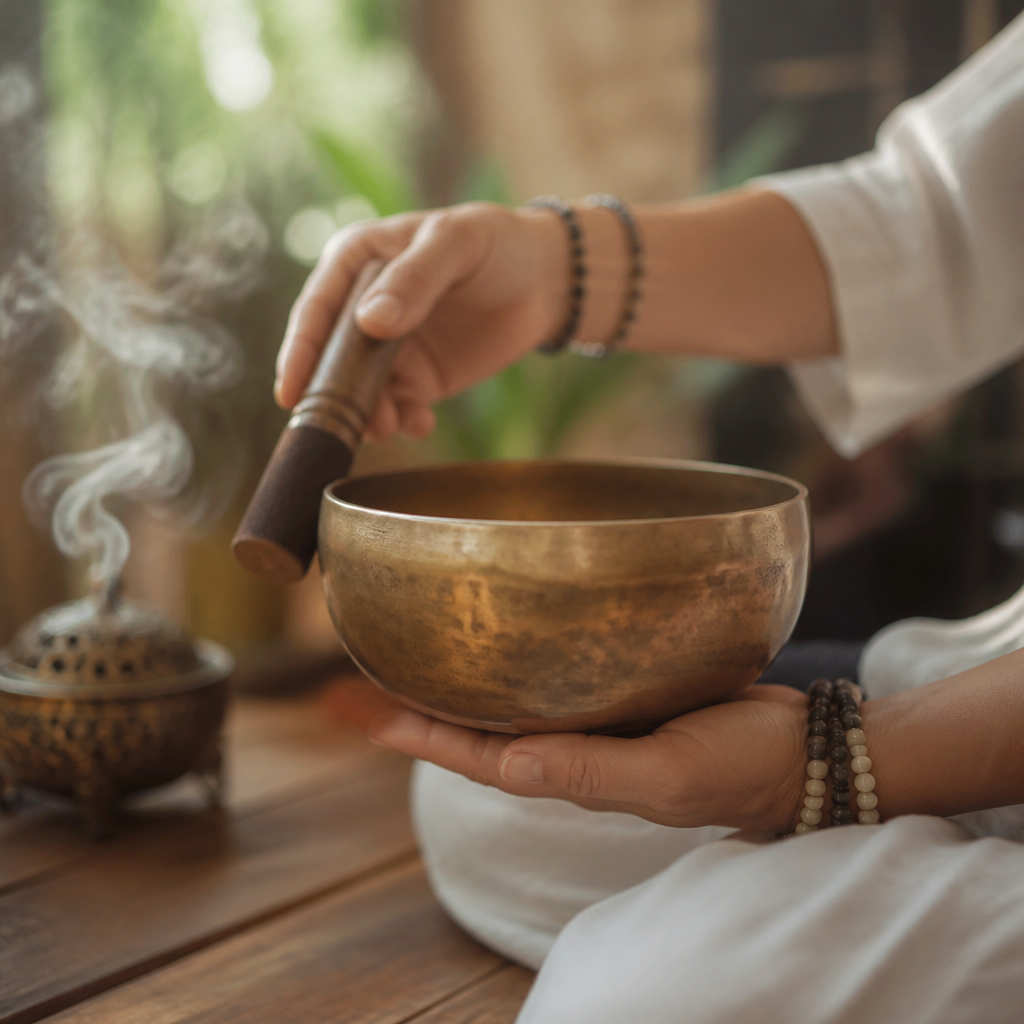 Singing bowl meditation